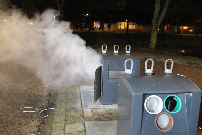 Rookontwikkeling bij brand in container