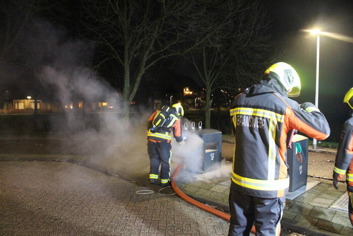 Rookontwikkeling bij brand in container