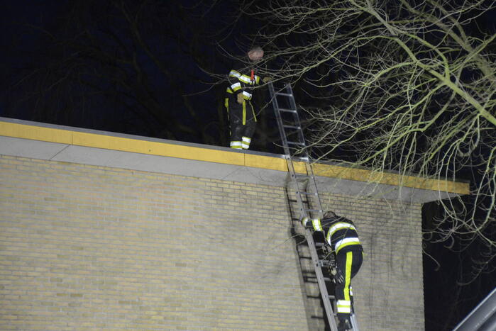 Dakinspectie na melding brandgerucht