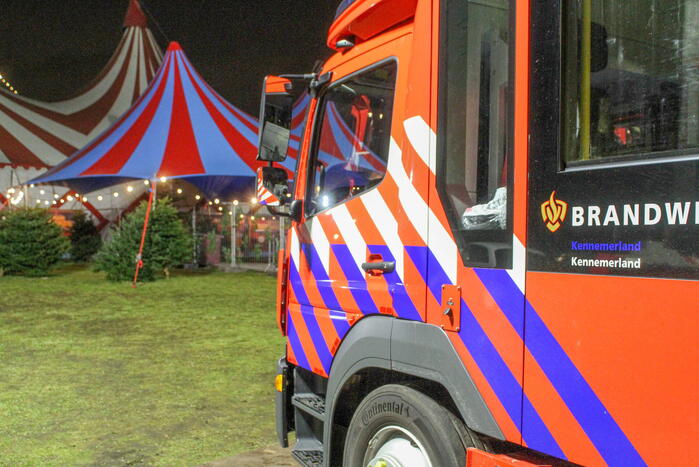Circus artiest van hoogte gevallen