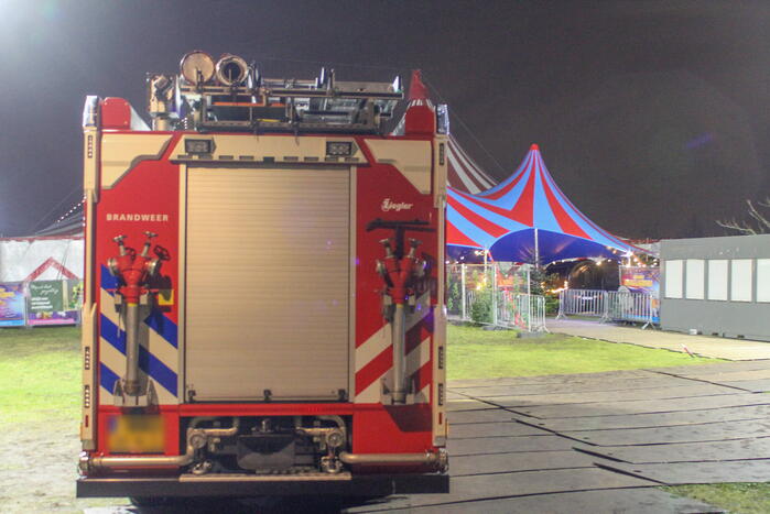 Circus artiest van hoogte gevallen