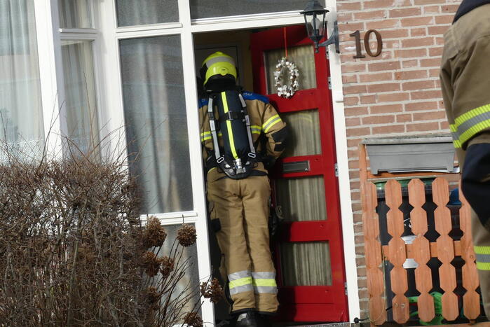 Brandweer ingezet voor gaslekkage in woning