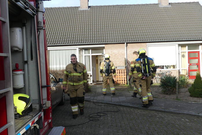 Brandweer ingezet voor gaslekkage in woning