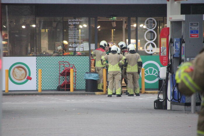 Gaslucht in shop van tankstation
