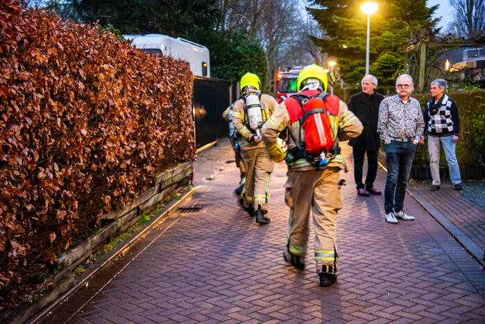 Woningbrand bleek open haard