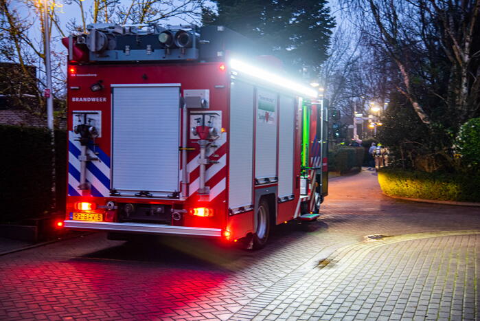 Woningbrand bleek open haard