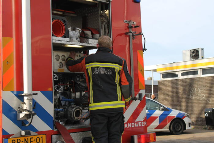 Cabine van vuilniswagen volledig uitgebrand