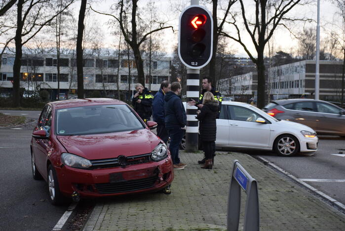 Twee personenauto's betrokken bij ongeval