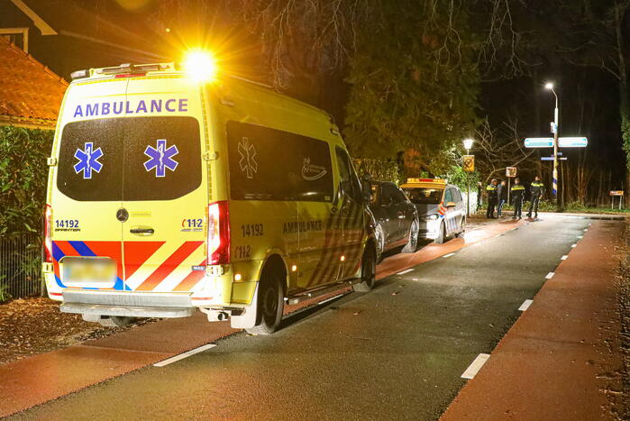 Sushi bezorger belandt in voortuin van woning