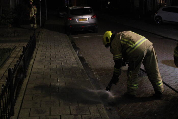 Vonkenregen bij schoorsteenbrand
