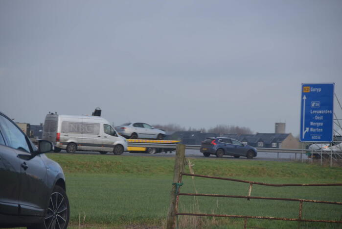 Flinke file door eenzijdig ongeval