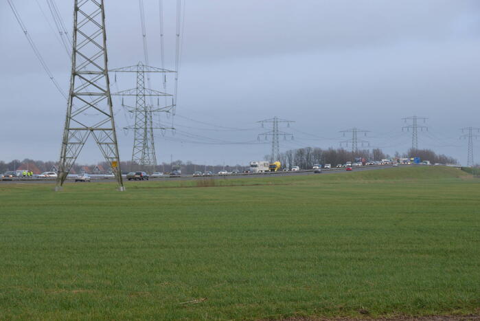 Flinke file door eenzijdig ongeval