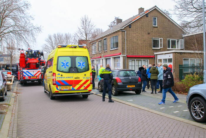 Brandweer blust brand in appartement