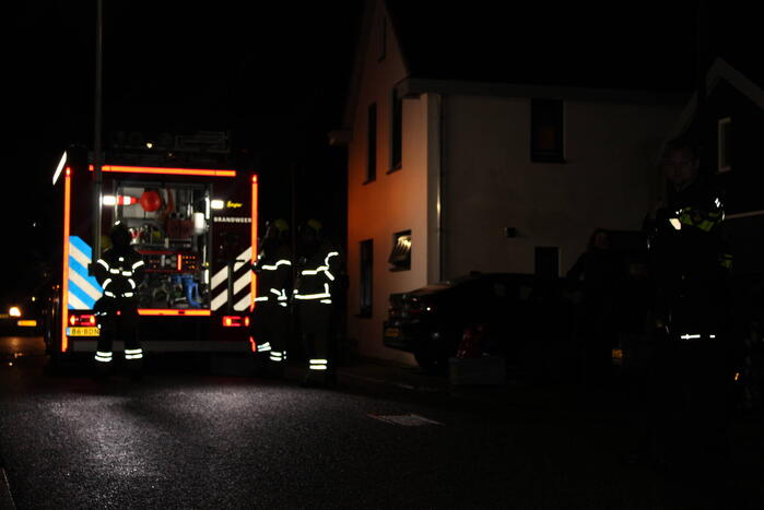 Schoorsteen geveegd in woning