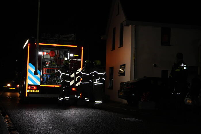 Schoorsteen geveegd in woning