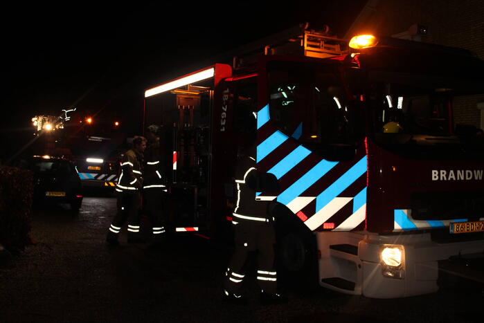 Schoorsteen geveegd in woning