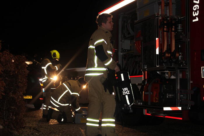 Schoorsteen geveegd in woning