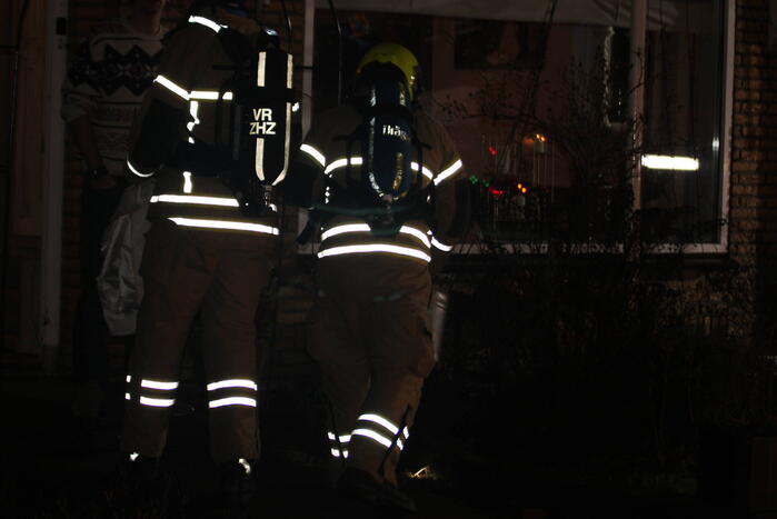 Schoorsteen geveegd in woning