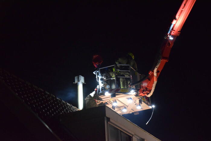 Schoorsteenbrand snel onder controle