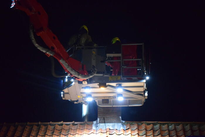 Schoorsteenbrand snel onder controle