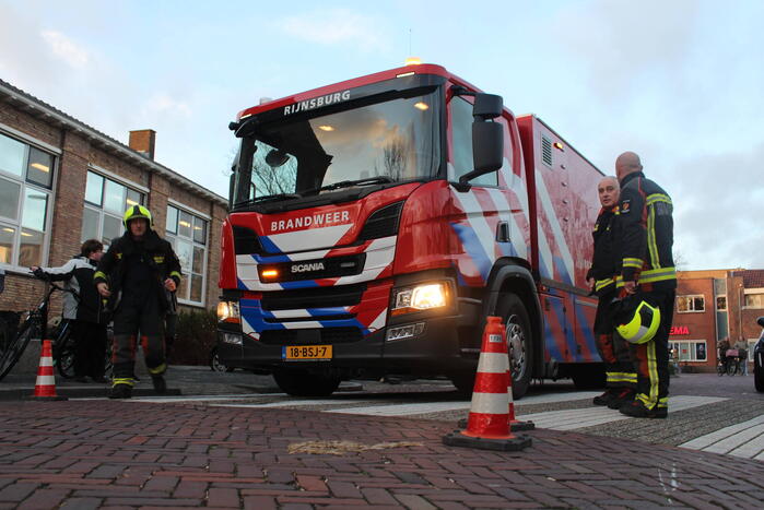 Brand in schoolgebouw