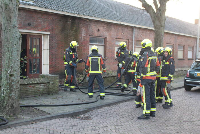 Brand in schoolgebouw