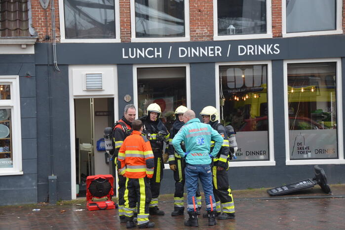 Brand in keuken van bovenwoning