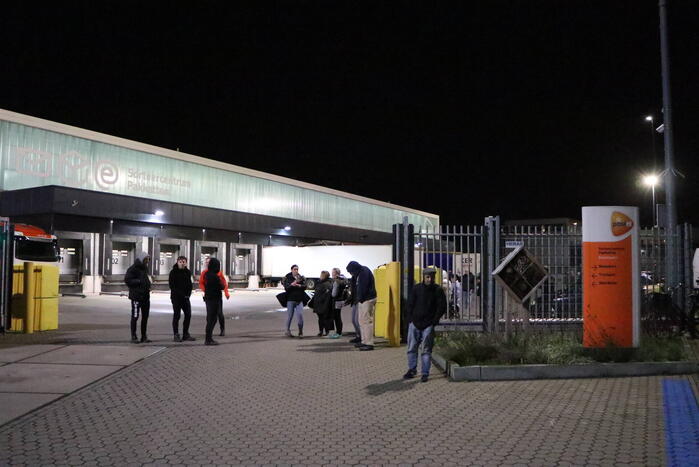 Brand bij distributiecentrum post-nl