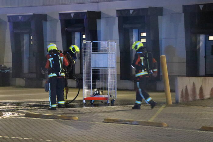 Brand bij distributiecentrum post-nl