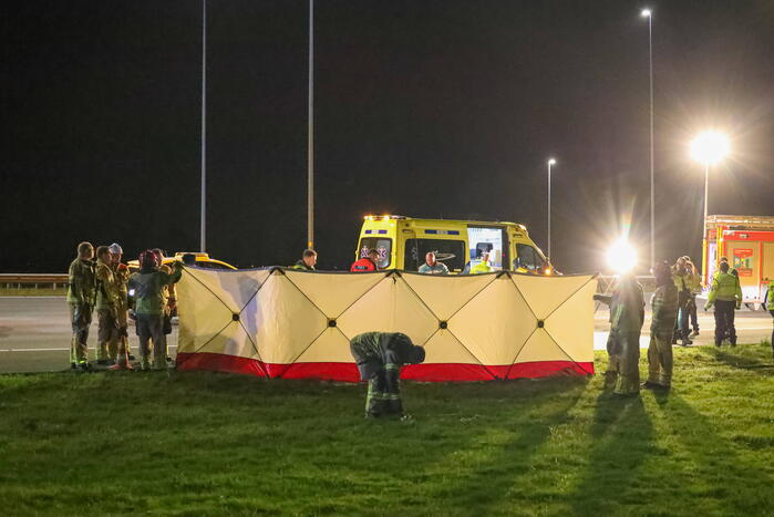 Persoon overleden bij aanrijding op snelweg