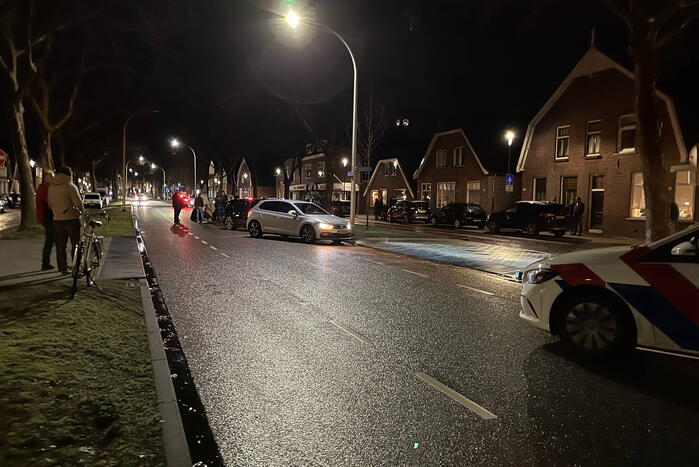 Voetganger geschept door automobilist