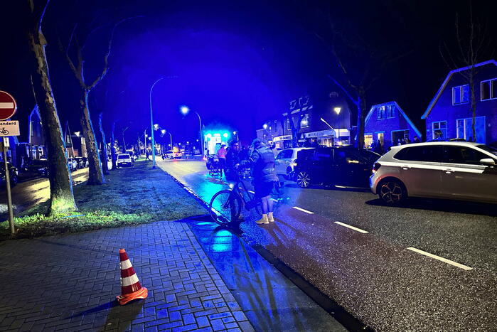 Voetganger geschept door automobilist