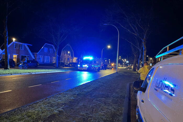 Voetganger geschept door automobilist