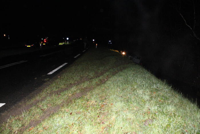 Veel schade bij eenzijdig verkeersongeval