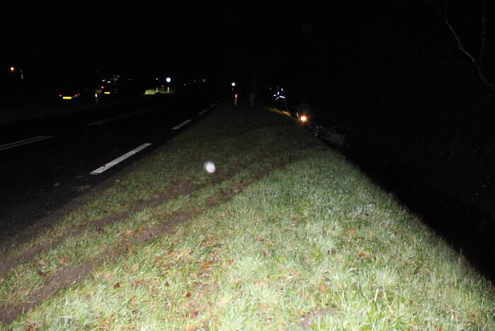 Veel schade bij eenzijdig verkeersongeval