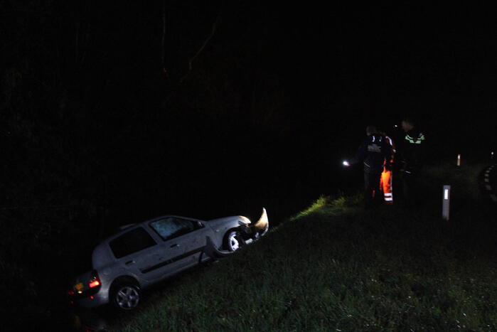 Veel schade bij eenzijdig verkeersongeval