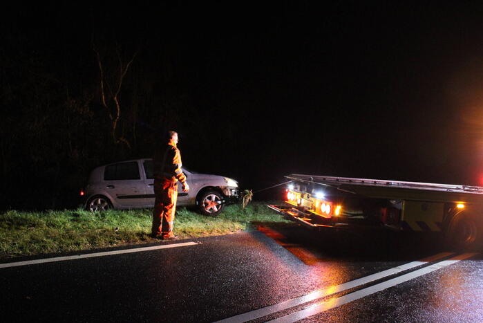 Veel schade bij eenzijdig verkeersongeval