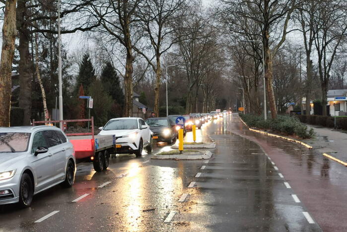 Grote verkeerschaos door afsluiting