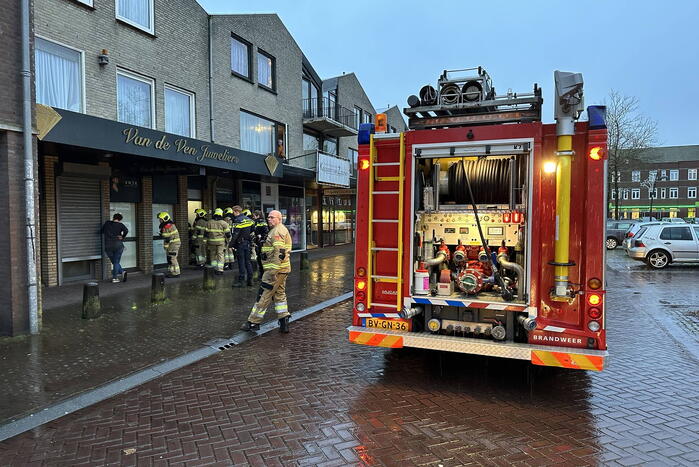 Brand in juwelier blijkt mistgenerator tegen inbrekers