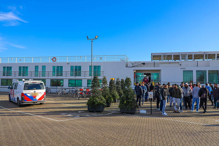 Asielzoekers demonstreren Voor betere omstandigheden