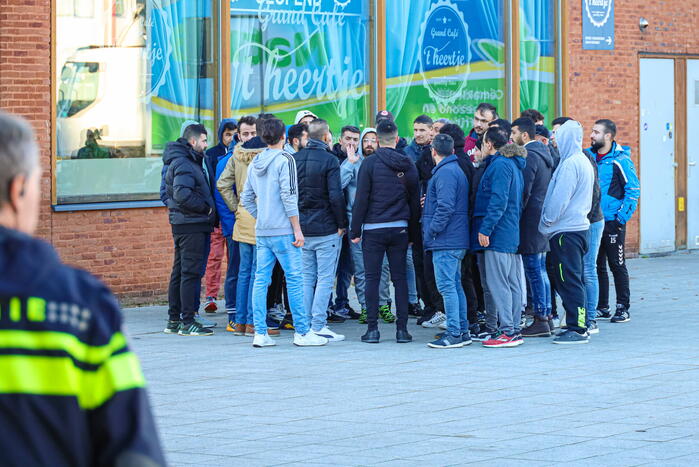 Asielzoekers demonstreren Voor betere omstandigheden