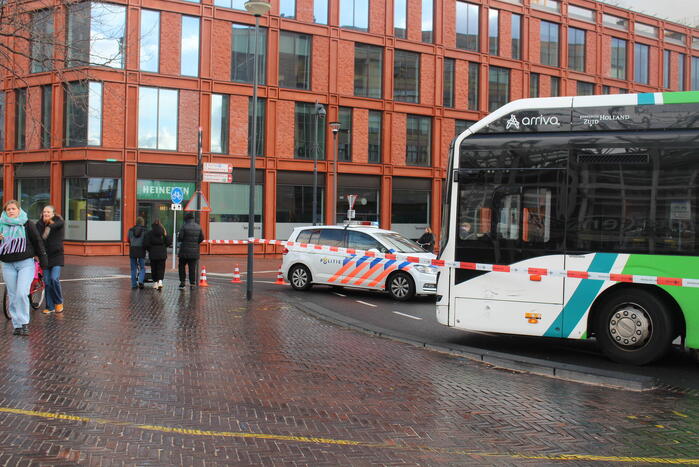 Bakfiets betrokken bij botsing met lijnbus
