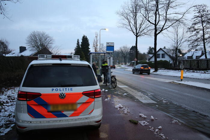 Fietser gewond bij botsing met auto