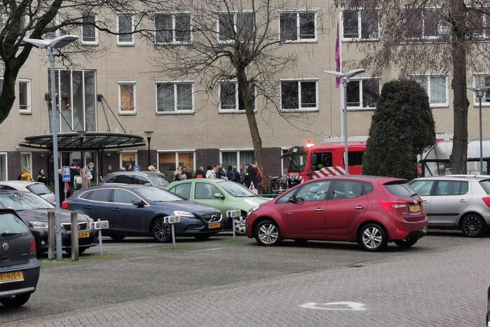 Ontruiming na brand bij zorginstelling