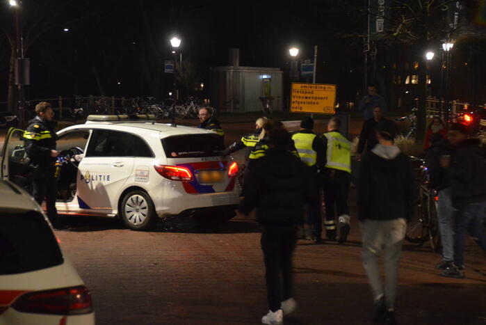 Flinke politie-inzet bij ongeregeldheden