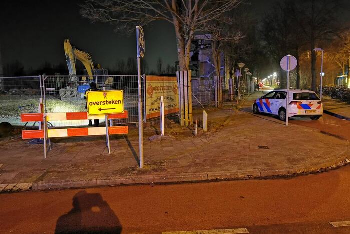 Zoektocht naar inbrekers in slooppand