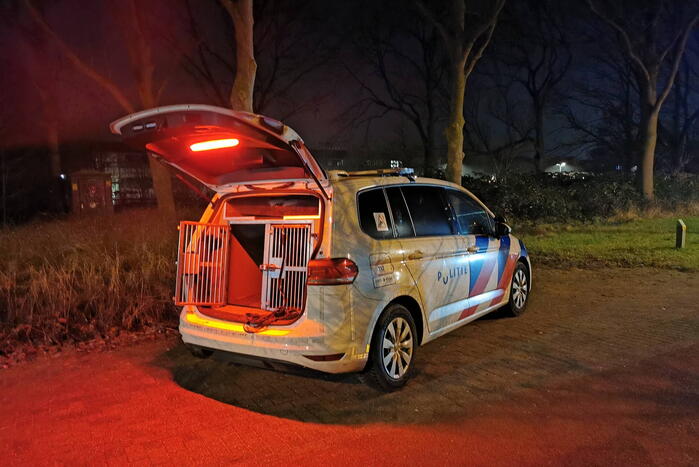 Zoektocht naar inbrekers in slooppand