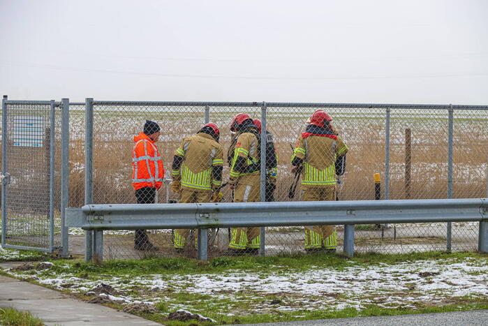 Gaslekkage bij tankstation Texaco Honswijck