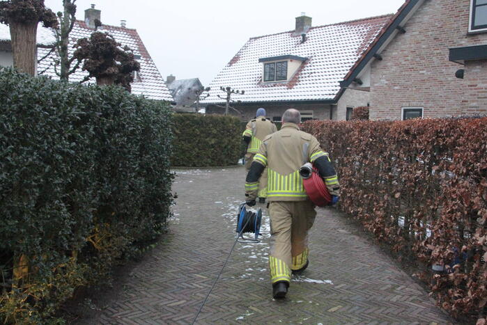 Kelder van woning vol water