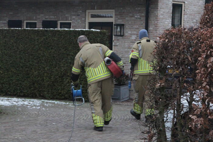 Kelder van woning vol water